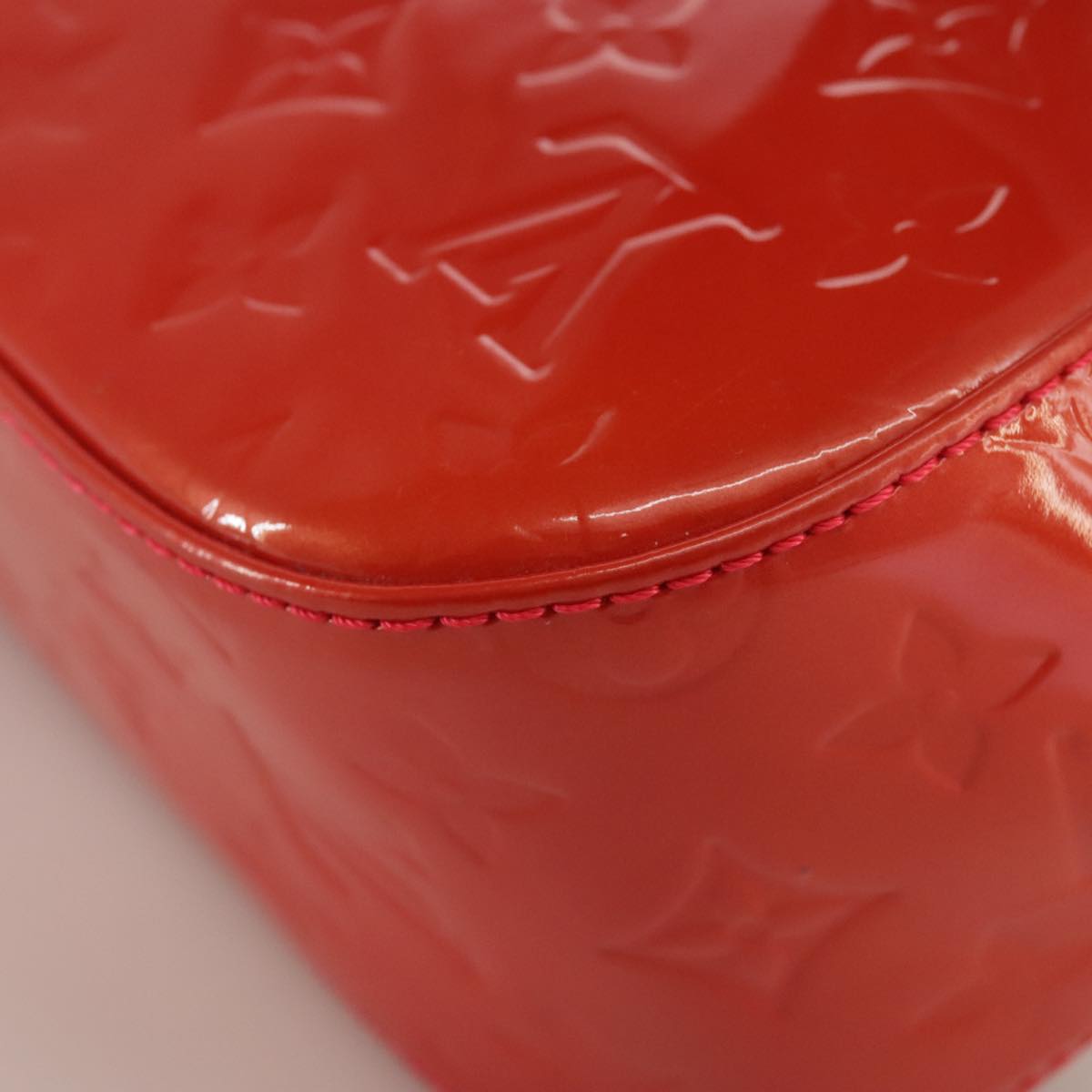 Louis Vuitton Bellflower Red Patent Leather Shoulder Bag