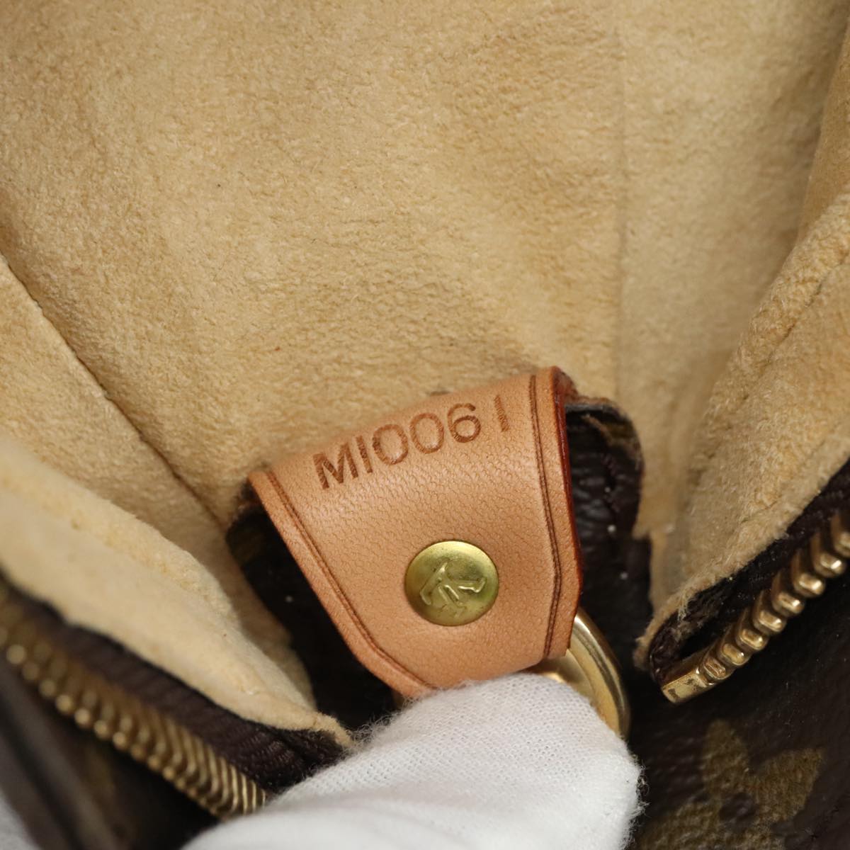 Louis Vuitton Looping Gm Brown Canvas Shoulder Bag