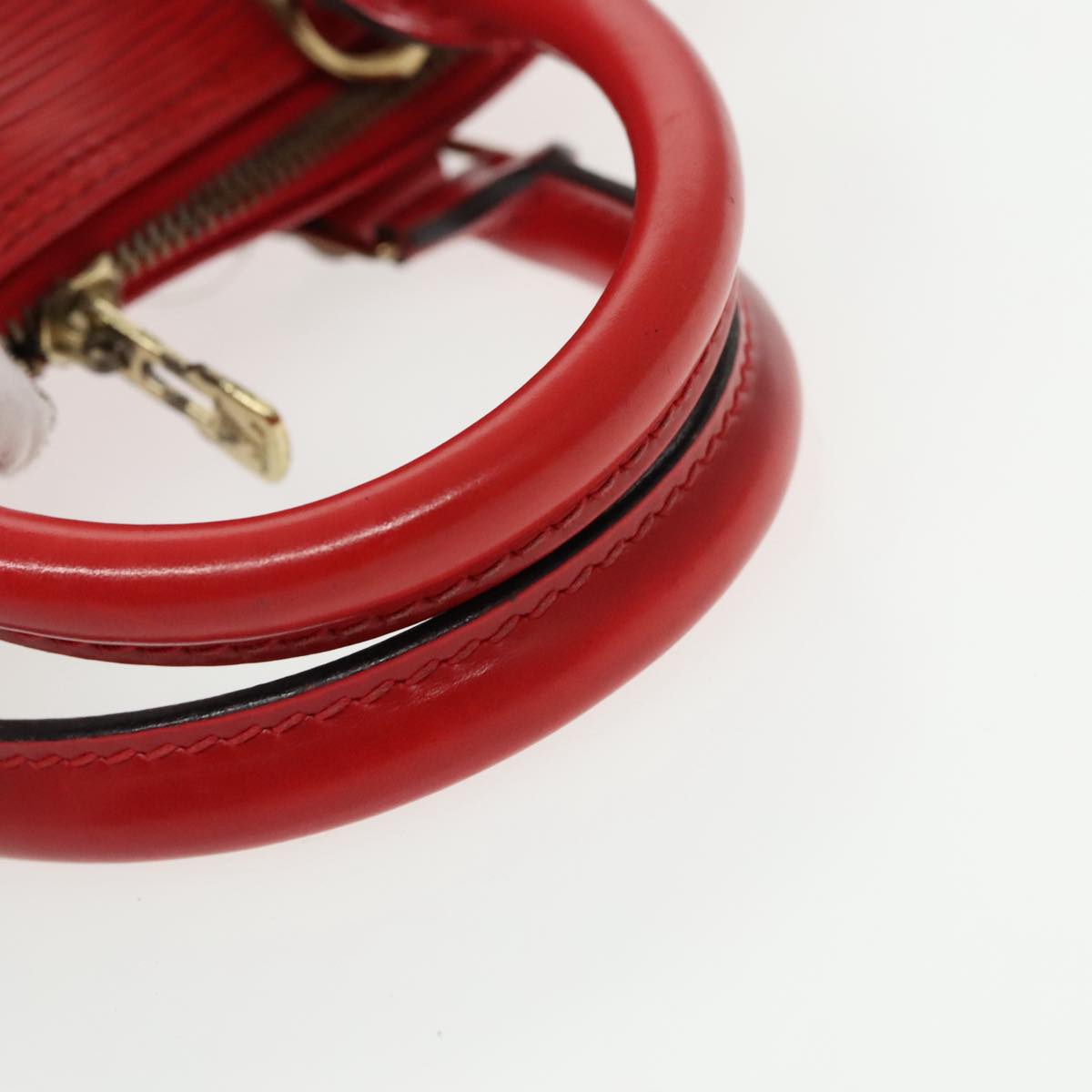 Louis Vuitton Alma Red Leather Handbag