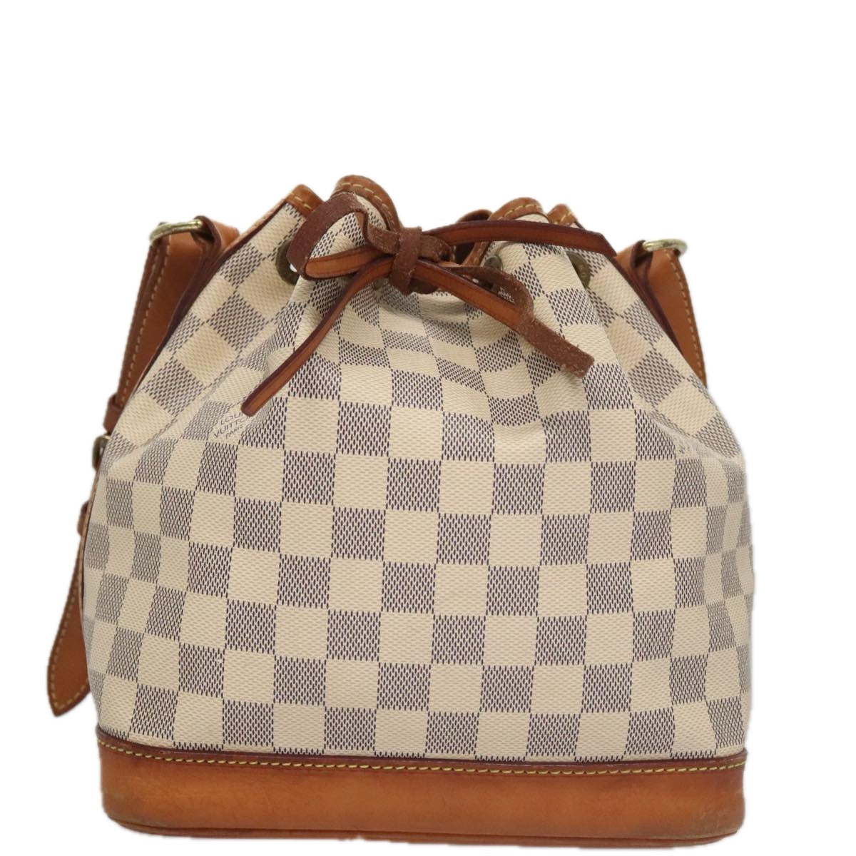 Louis Vuitton Noé Bb White Canvas Shoulder Bag