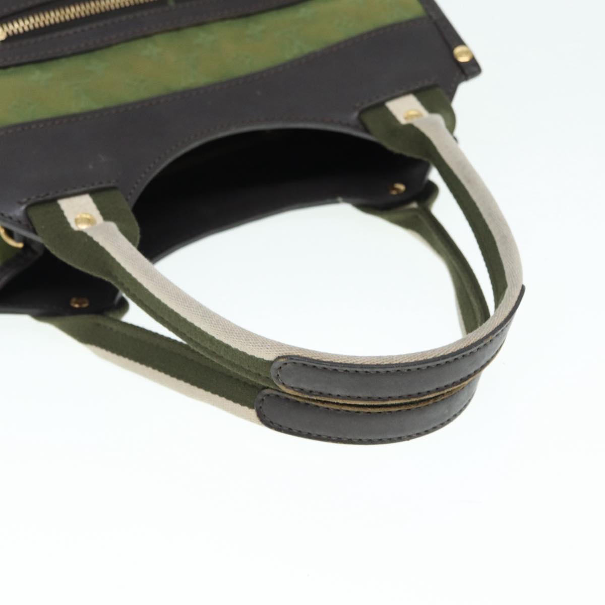 Louis Vuitton Suck Polosion Khaki Canvas Handbag