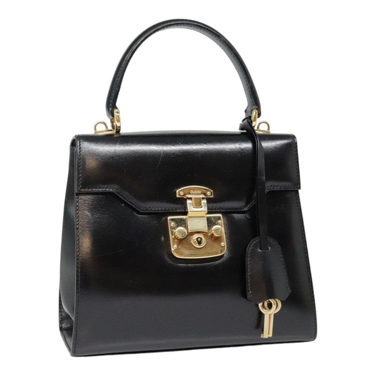 Gucci Lady Lock Black Leather Handbag