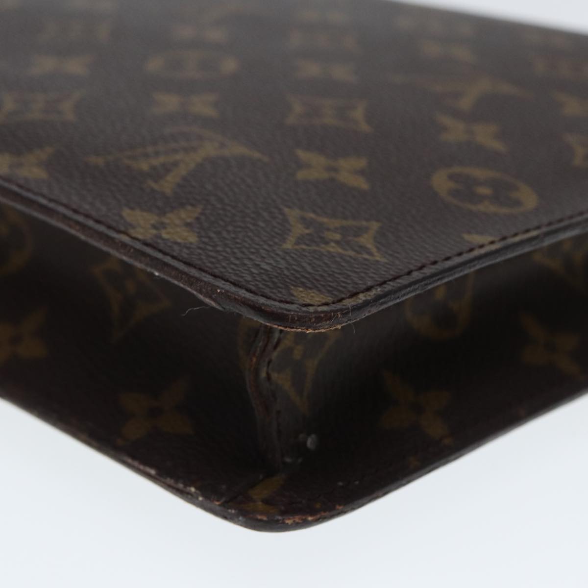 Louis Vuitton Senateur Brown Canvas Briefcase Bag