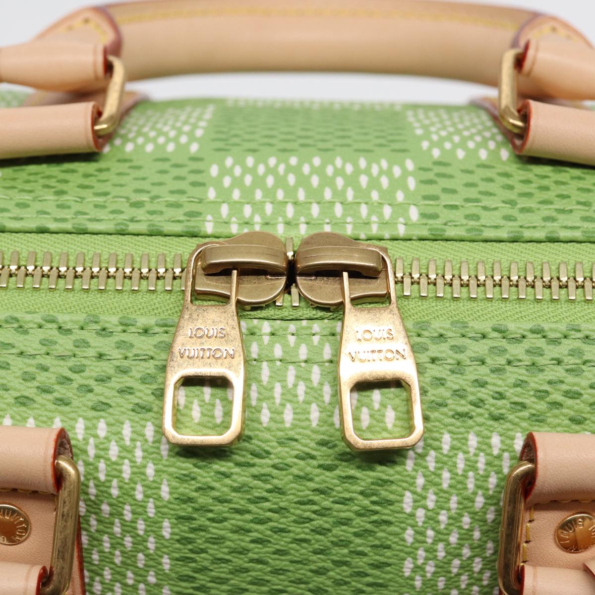 Louis Vuitton Speedy Bandoulière 35 Green Canvas Handbag