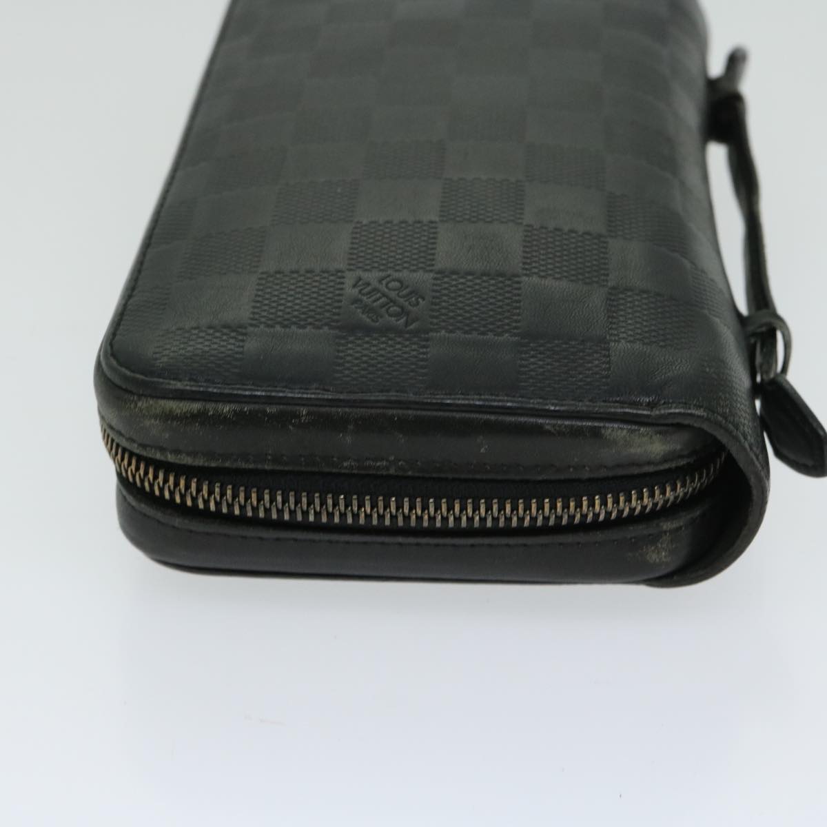 Louis Vuitton Zippy Xl Black Leather Wallet