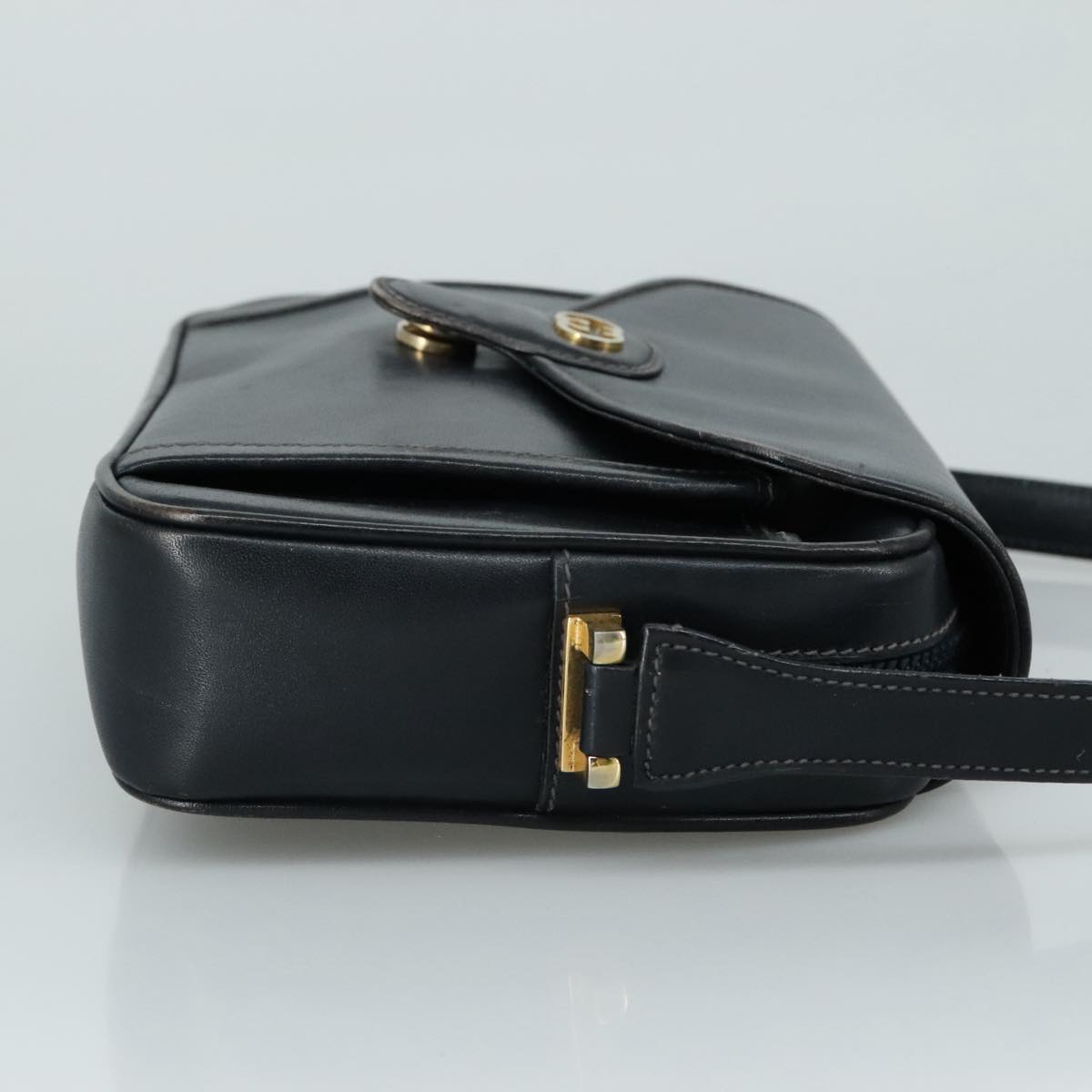 Gucci Interlocking G Navy Leather Shoulder Bag