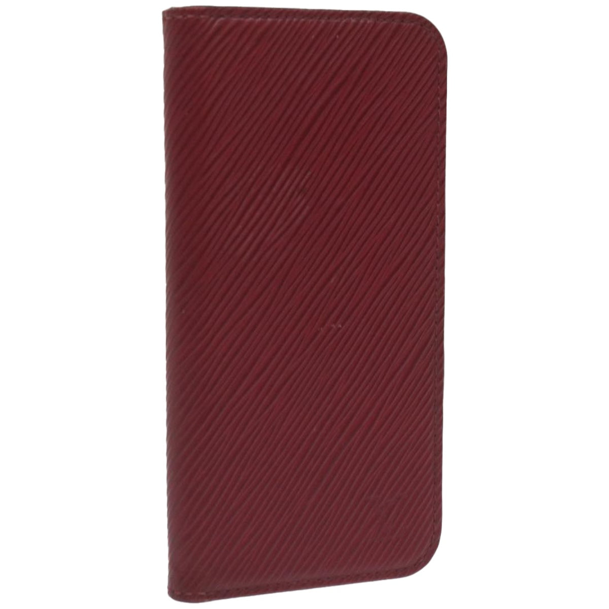 Louis Vuitton Iphone Case Burgundy Leather Phone Jewelry