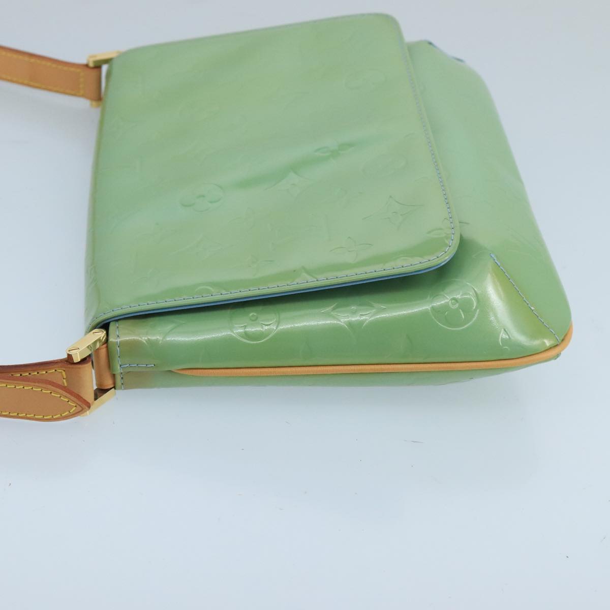 Louis Vuitton Thompson Green Patent Leather Shoulder Bag