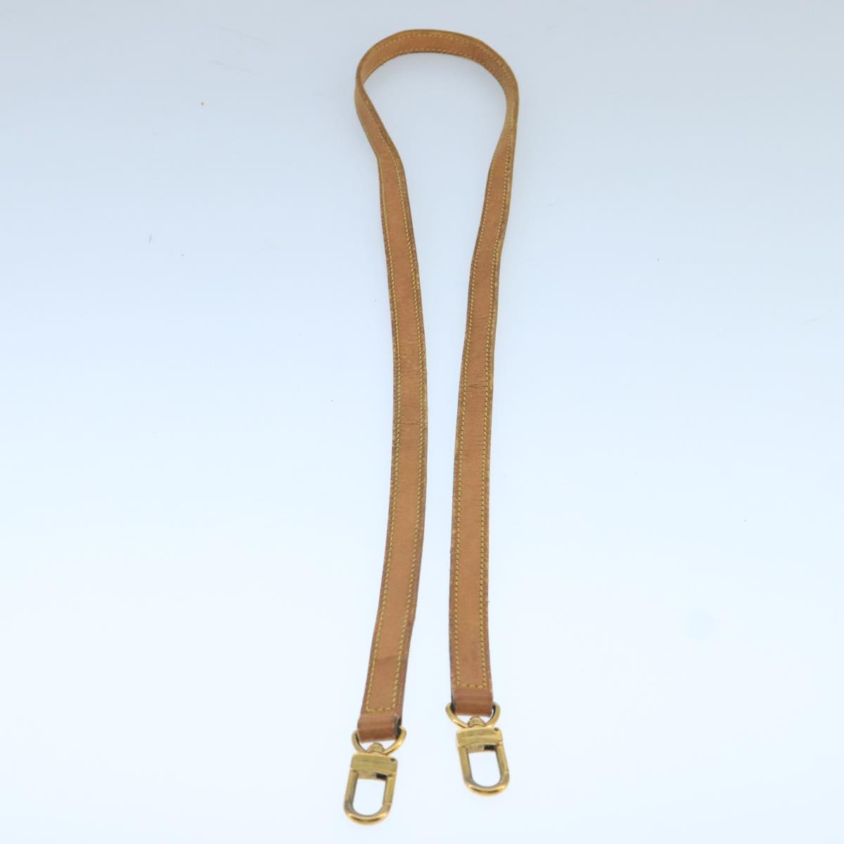 Louis Vuitton Shoulder Strap Beige Leather Bag Jewelry
