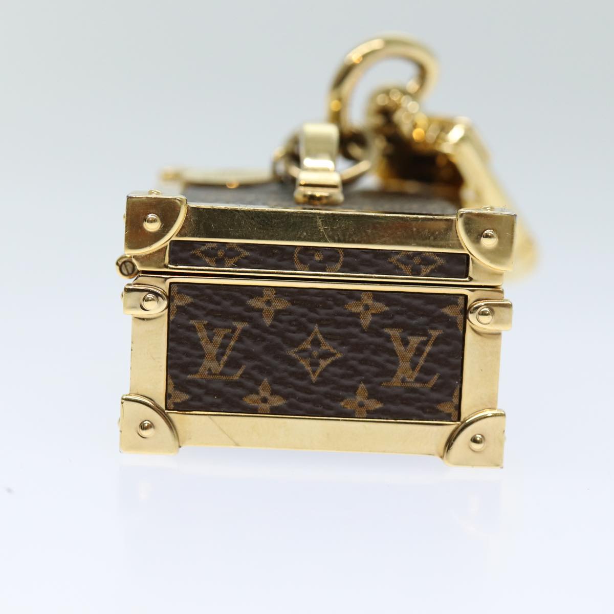 Louis Vuitton Porte Clés Brown Metal Bag Jewelry