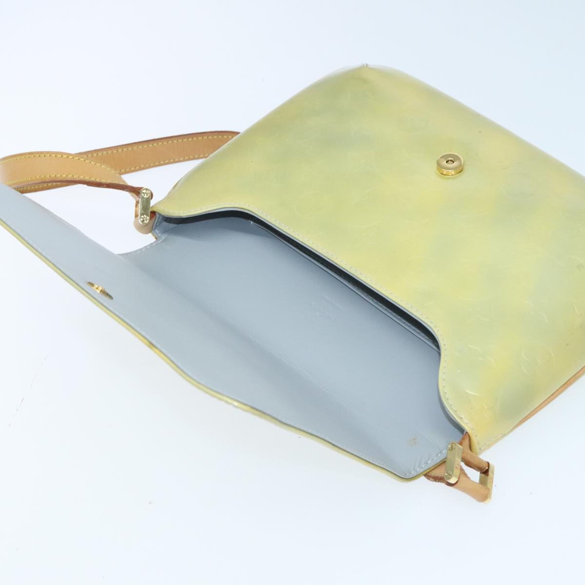 Louis Vuitton Thompson Street Green Patent Leather Shoulder Bag
