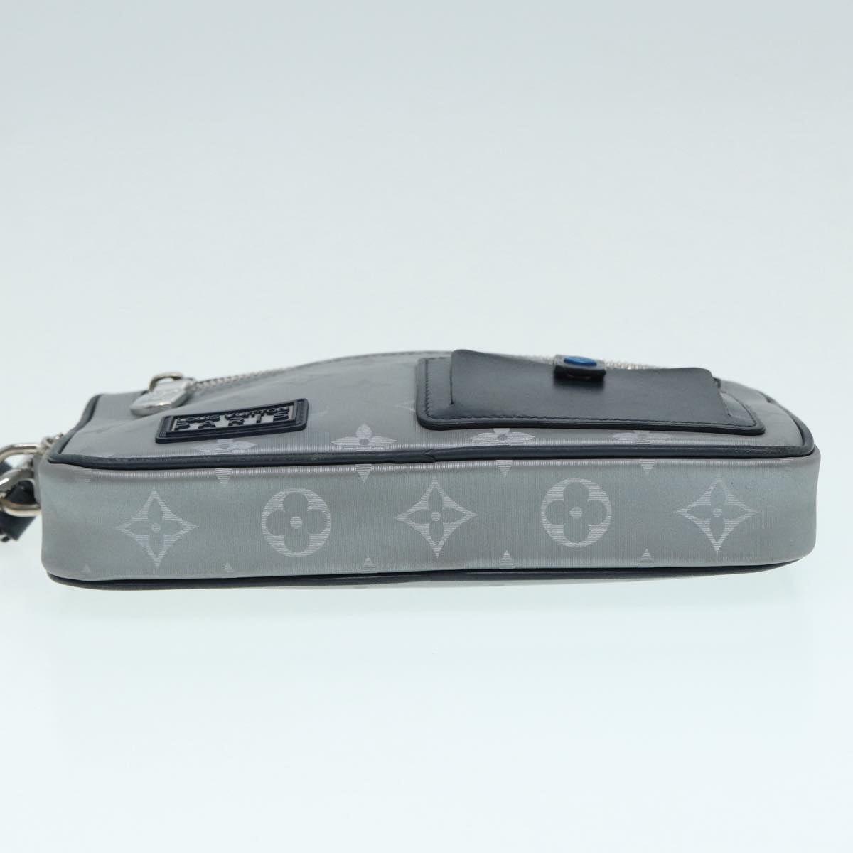 Louis Vuitton Satellite Silver Synthetic Clutch Bag