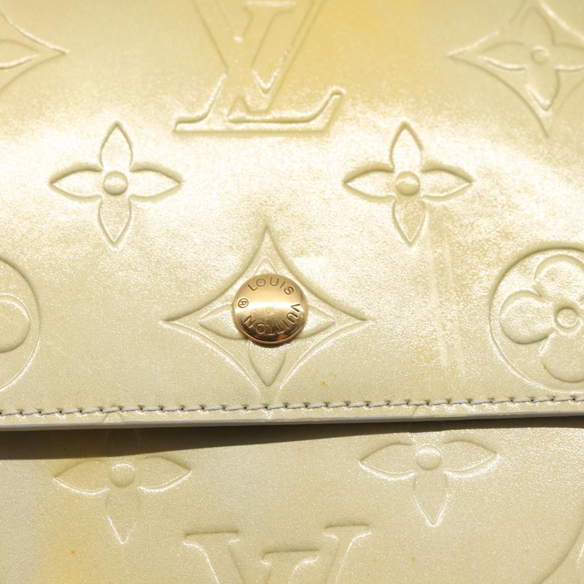 Louis Vuitton Walker Yellow Patent Leather Wallet