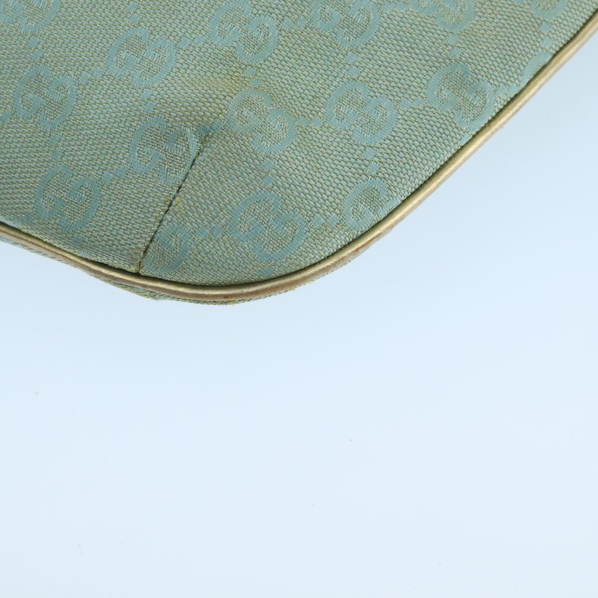 Gucci Gg Canvas Turquoise Canvas Shoulder Bag