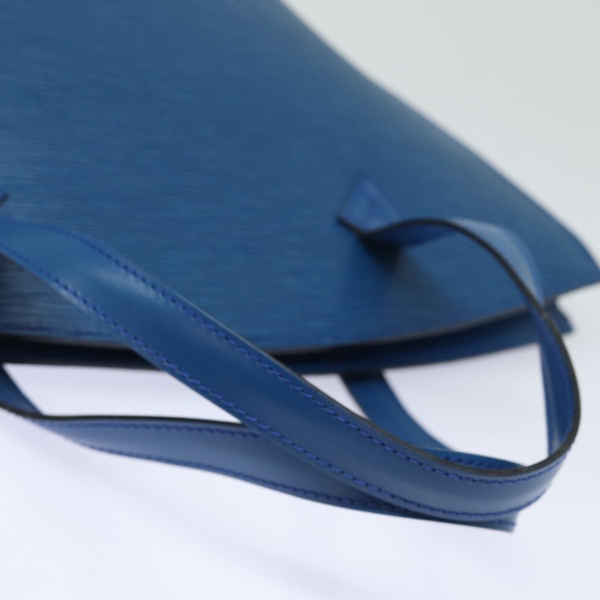 Louis Vuitton Saint Jacques Blue Leather Shoulder Bag