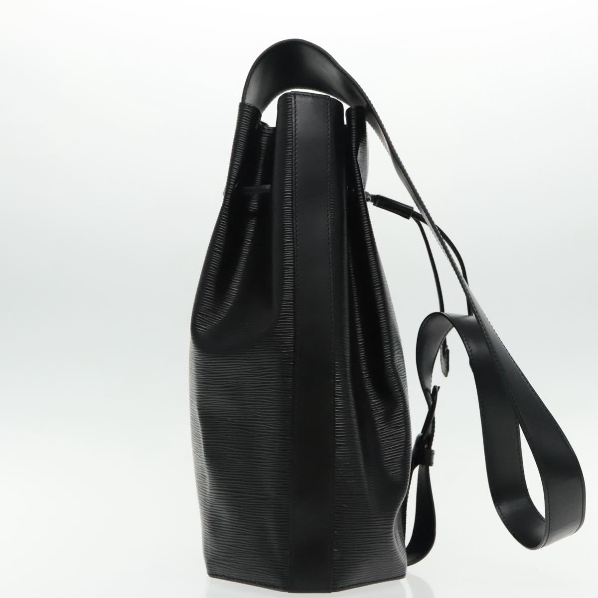 Louis Vuitton Sac A Dos Black Leather Shoulder Bag