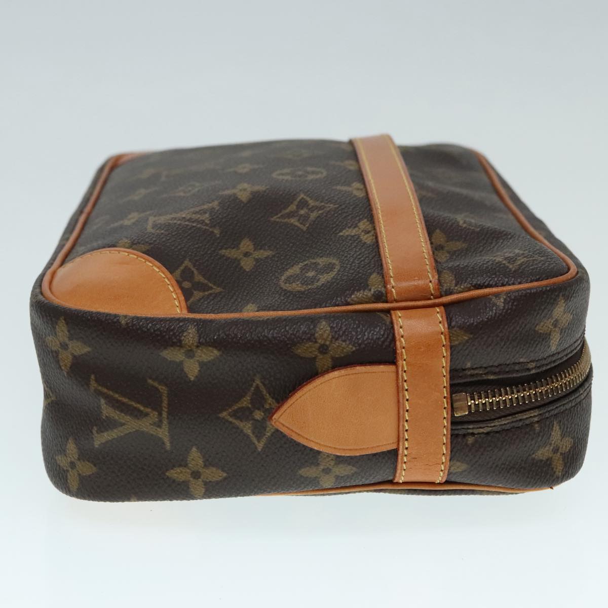 Louis Vuitton Compiegne 28 Brown Canvas Clutch Bag