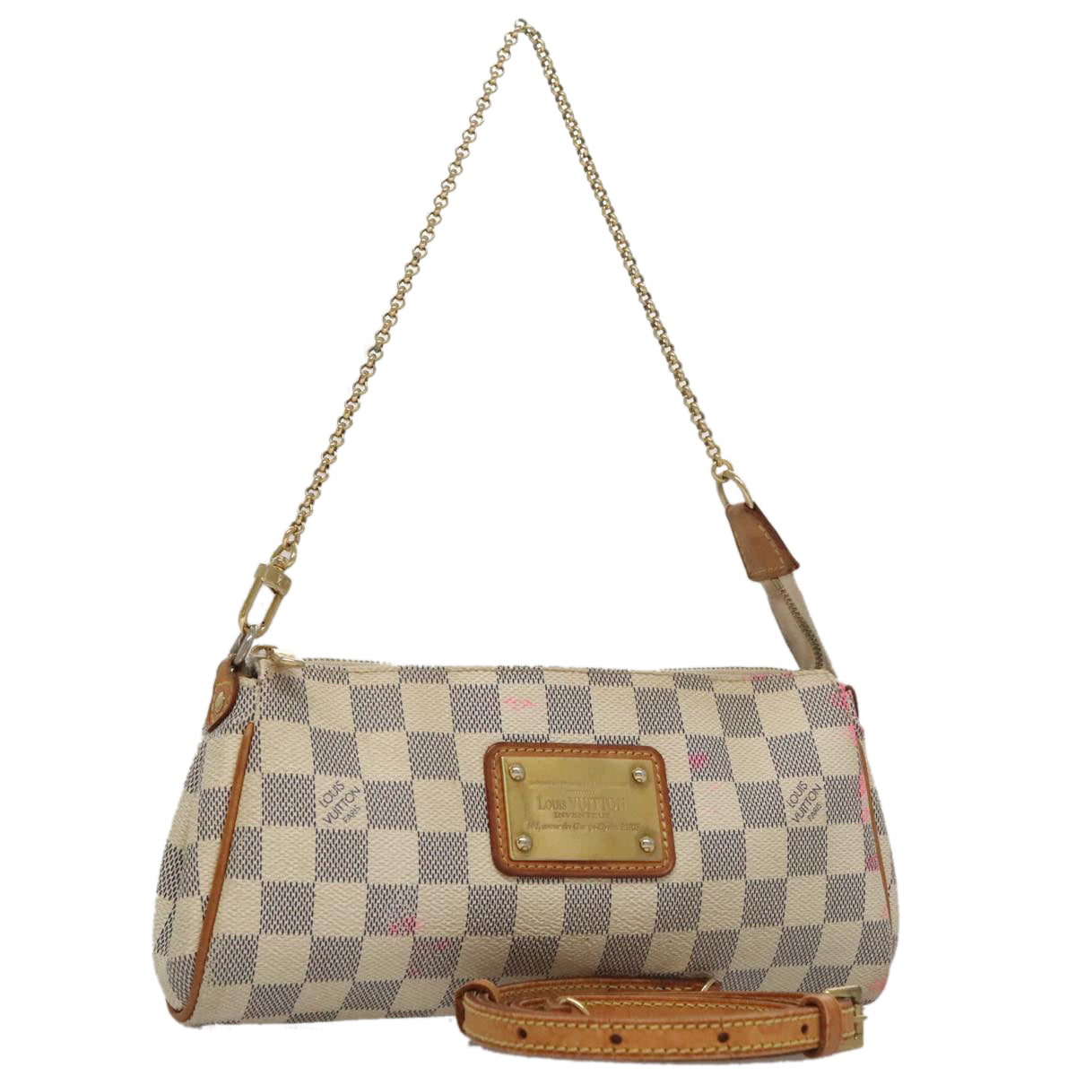Louis Vuitton Eva White Canvas Shoulder Bag