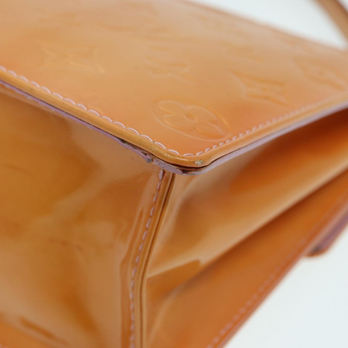 Louis Vuitton Spring Street Camel Patent Leather Handbag