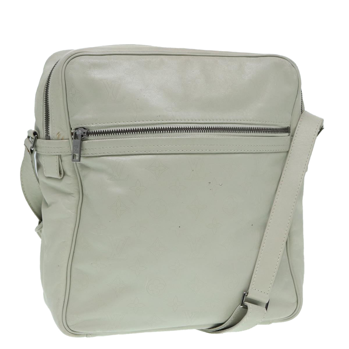 Louis Vuitton Clarckson White Leather Shoulder Bag