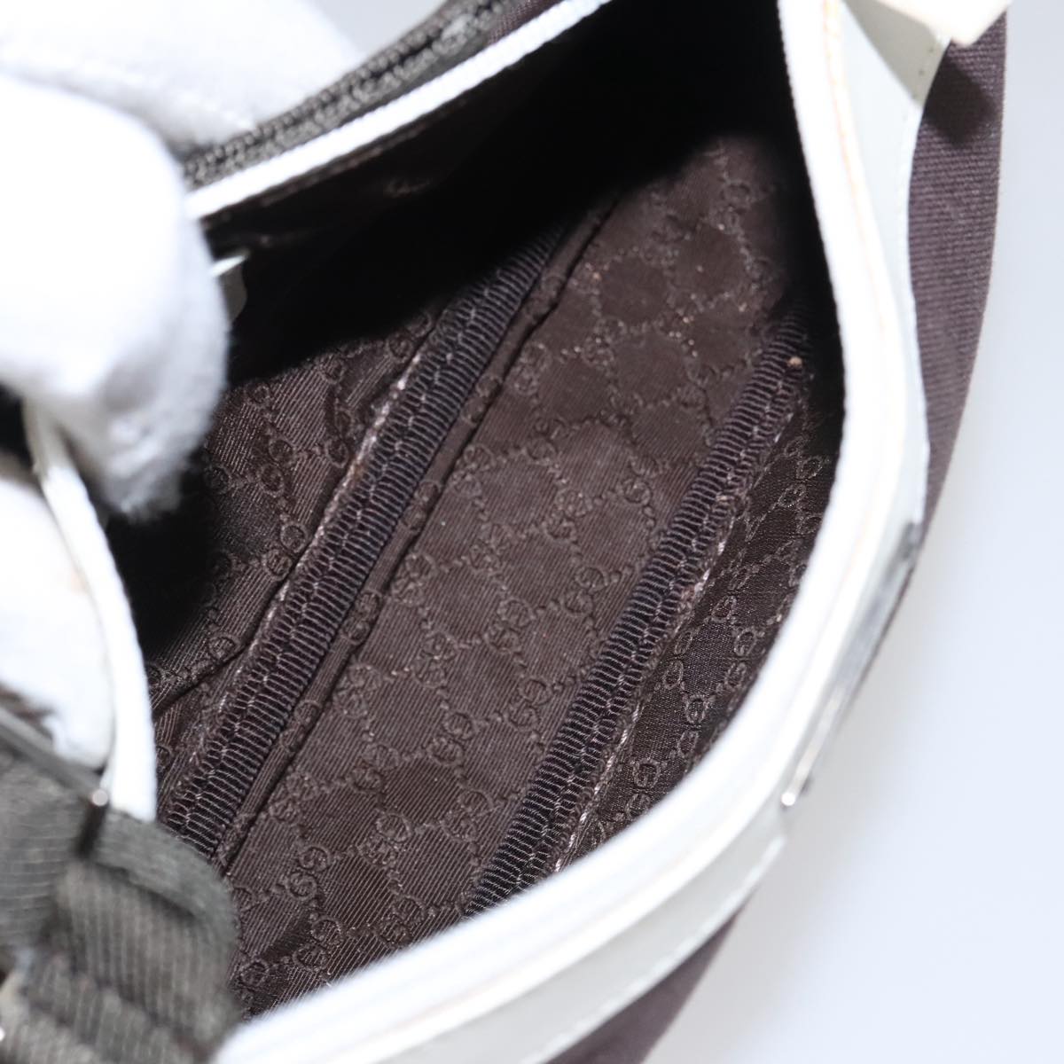 Gucci White Leather Clutch Bag