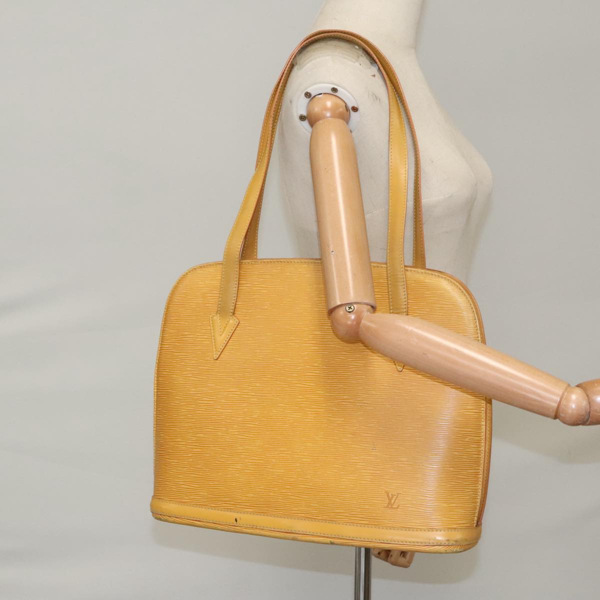 Louis Vuitton Lussac Yellow Leather Shoulder Bag