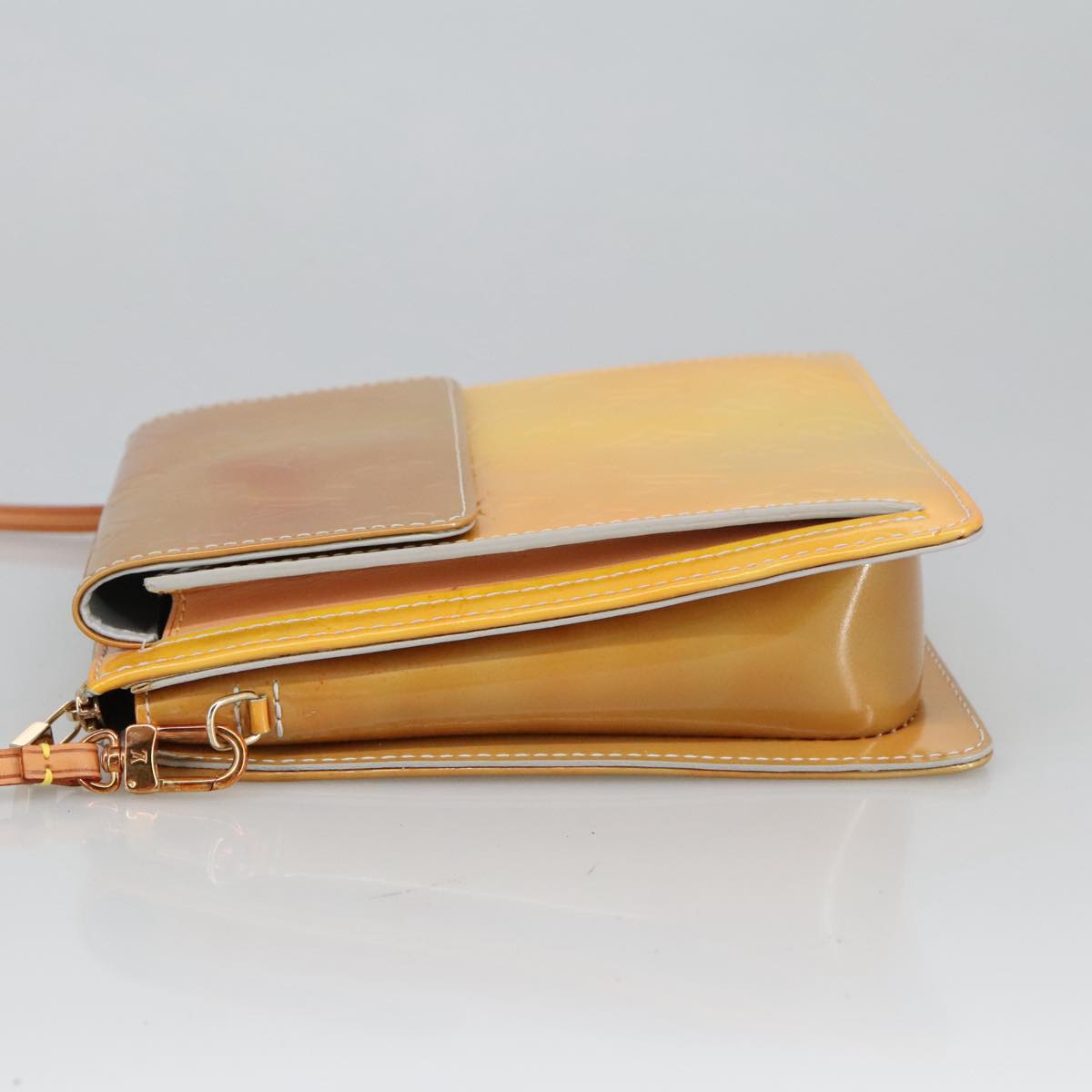 Louis Vuitton Mott Yellow Patent Leather Shoulder Bag