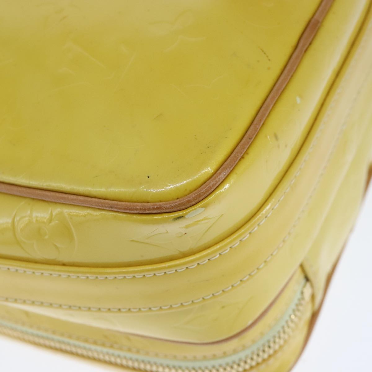 Louis Vuitton Wooster Yellow Patent Leather Shoulder Bag