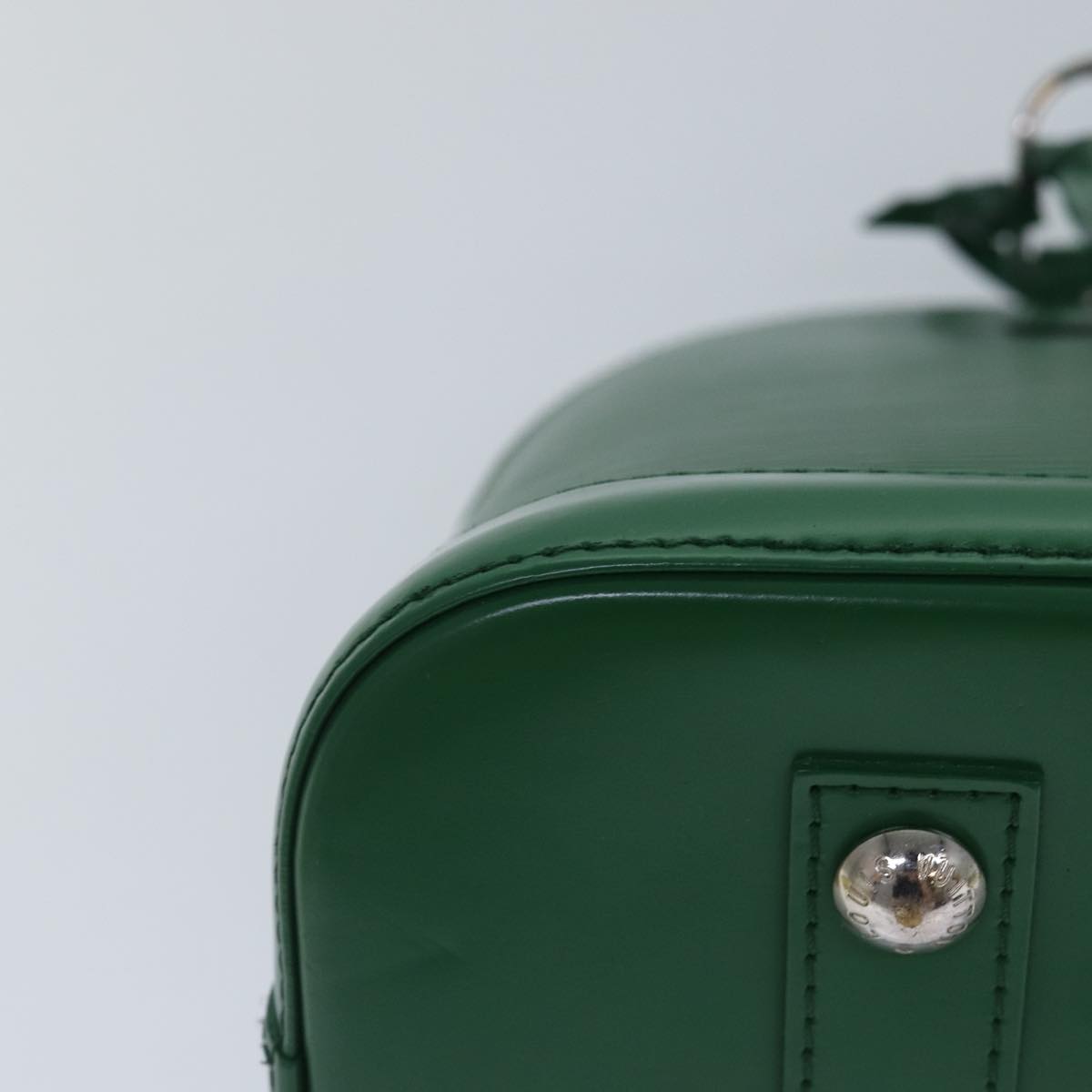 Louis Vuitton Alma Green Calfskin Handbag
