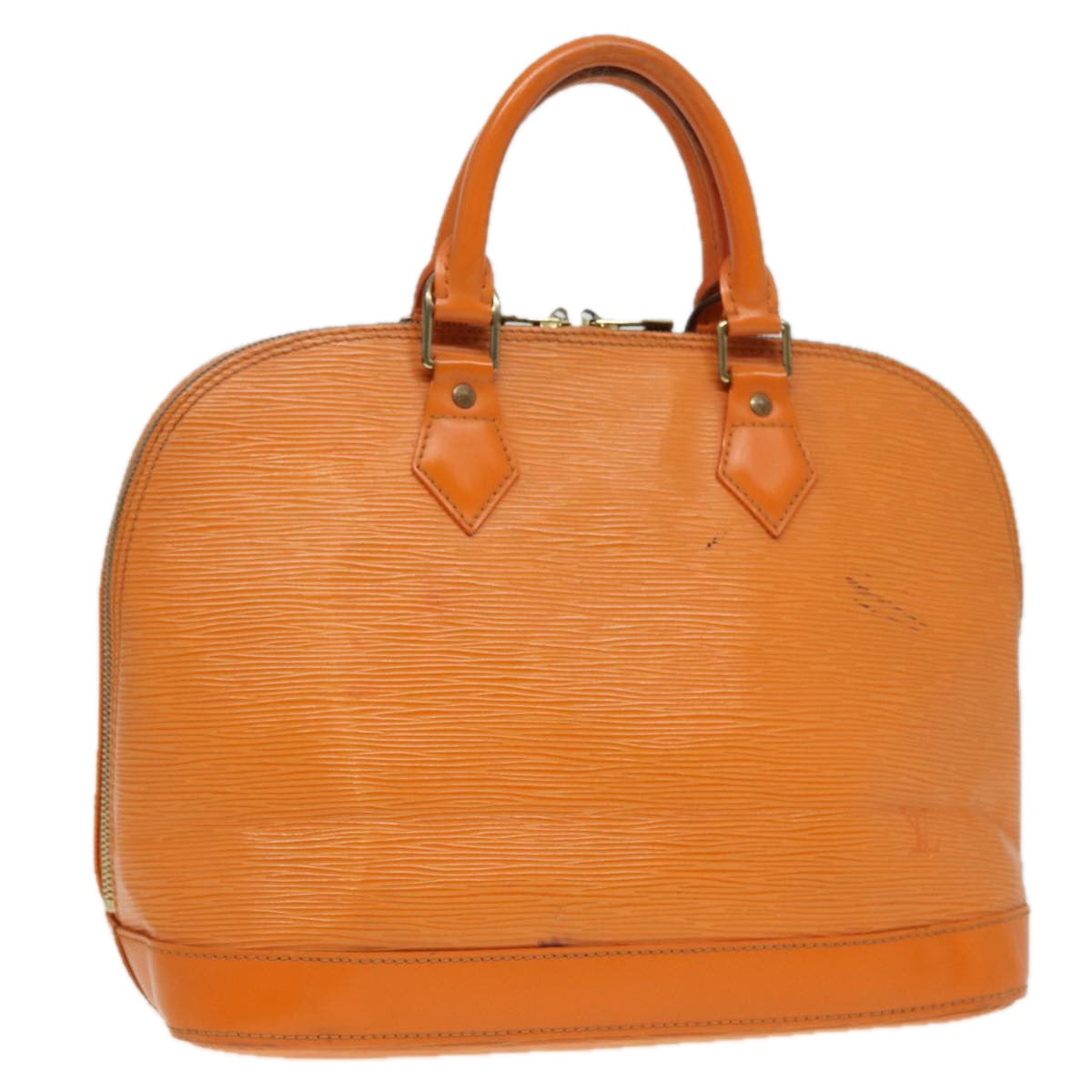 Louis Vuitton Alma Orange Leather Handbag
