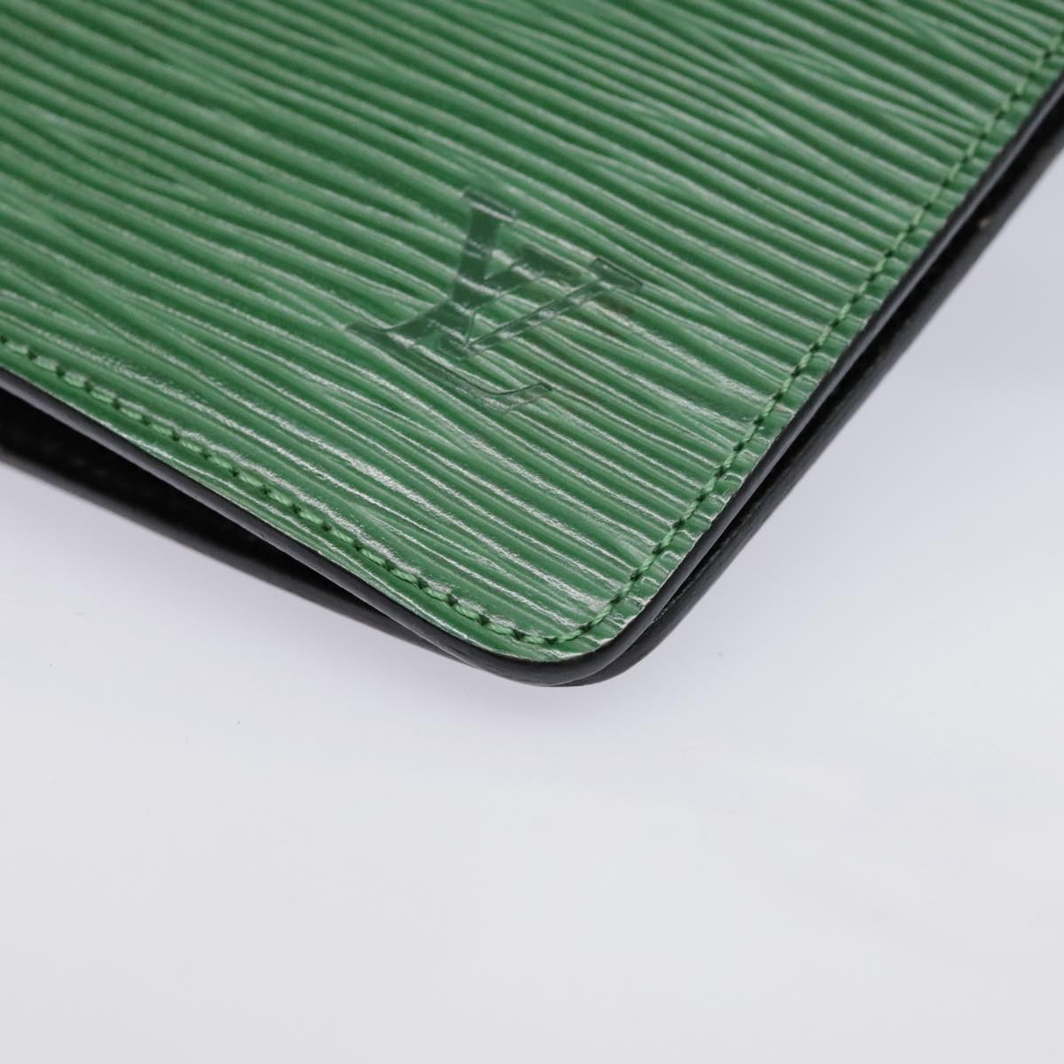 Louis Vuitton Agenda Green Leather Wallet