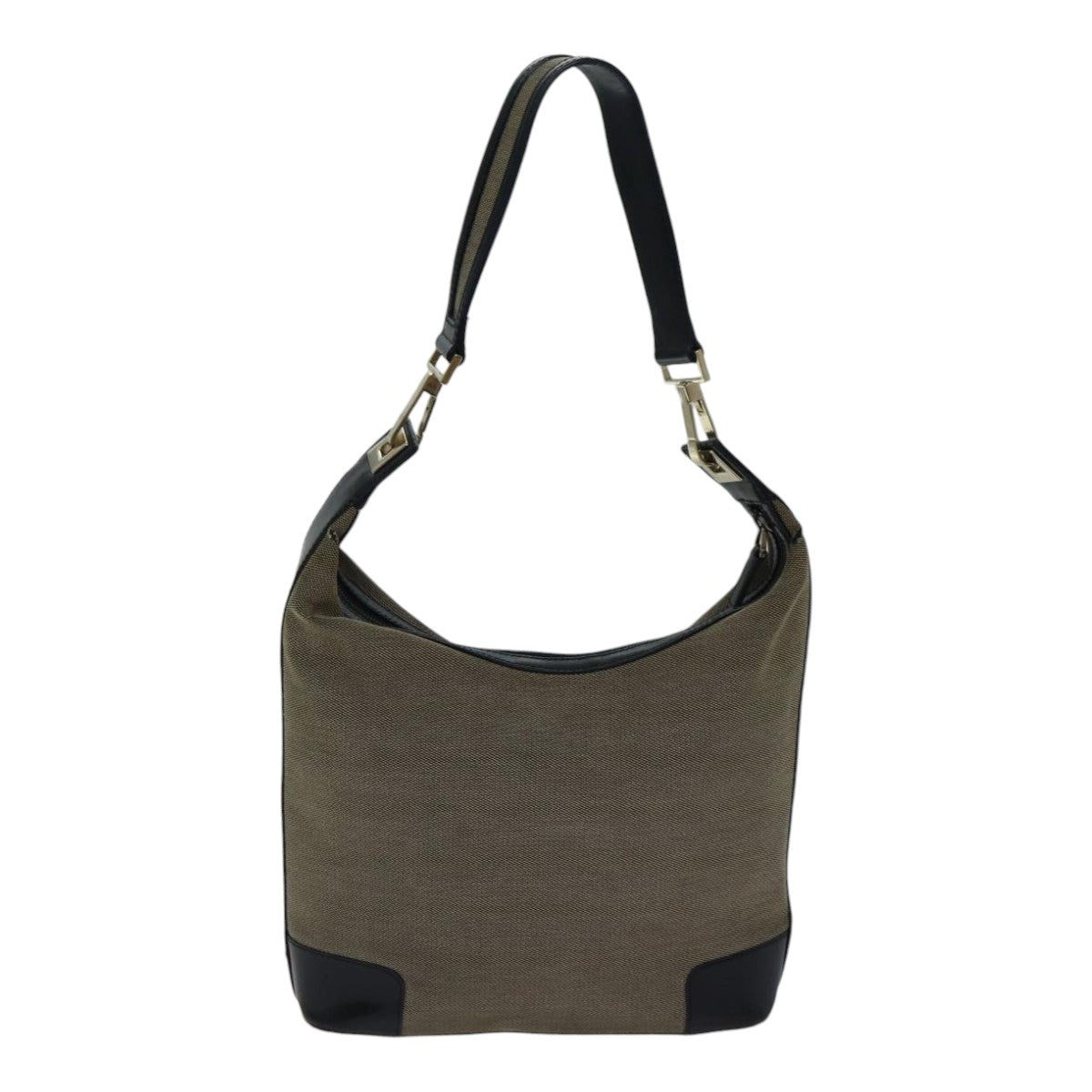 Gucci Jackie Beige Canvas Shoulder Bag