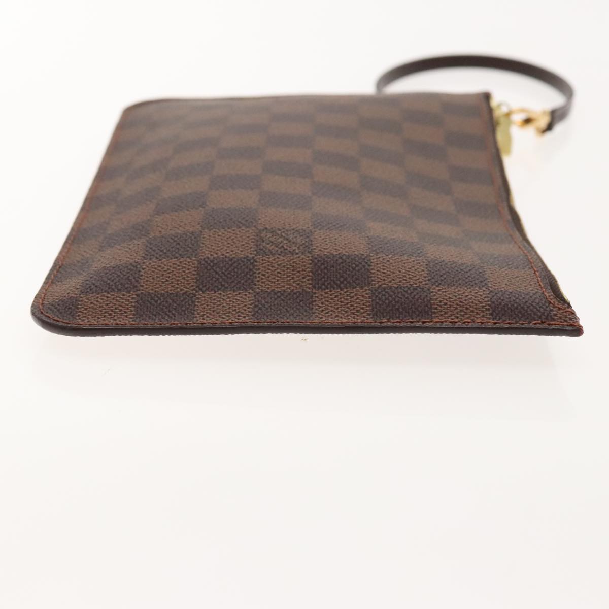 Louis Vuitton Neverfull Pouch Brown Canvas Clutch Bag