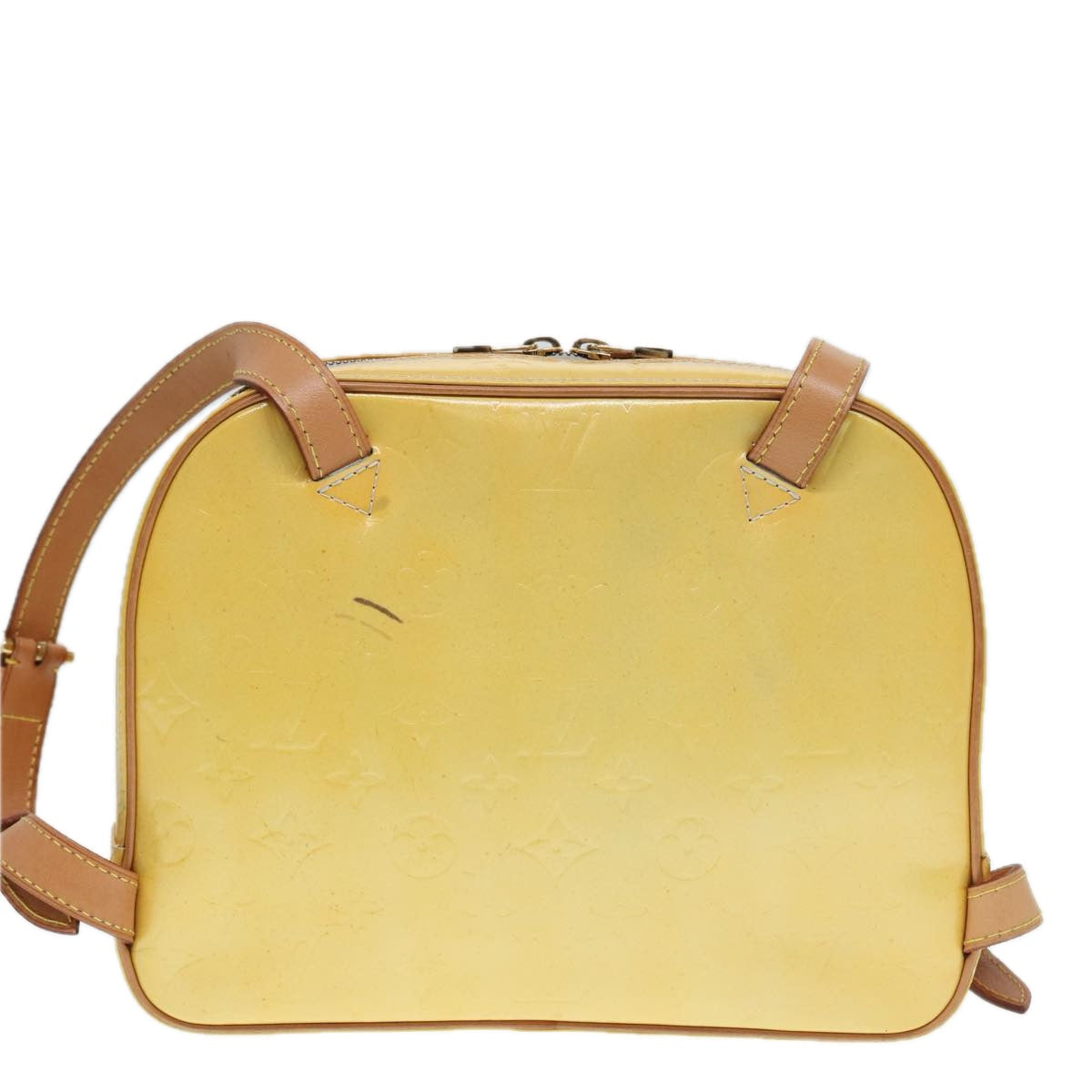 Louis Vuitton Marly Yellow Patent Leather Backpack Bag