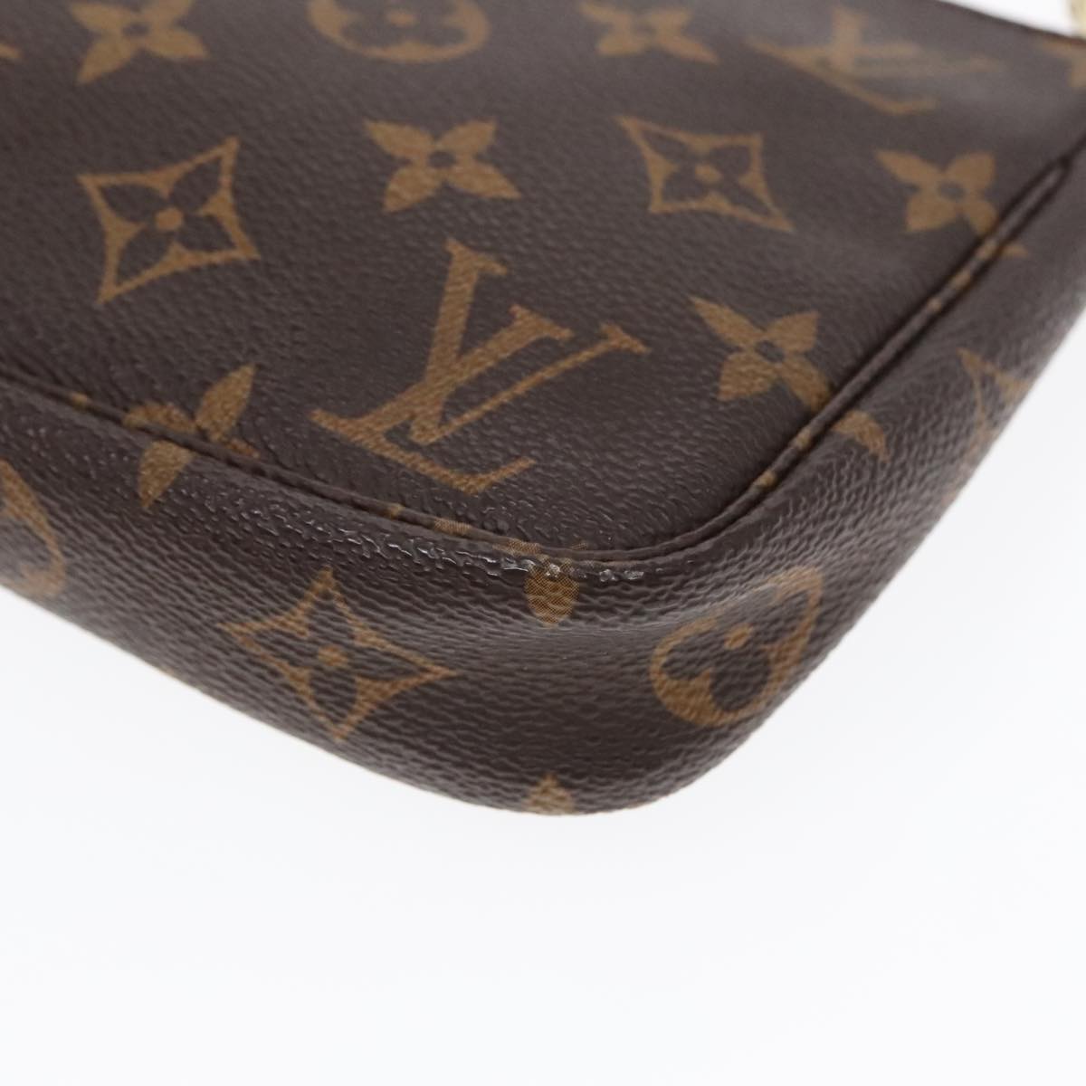 Louis Vuitton Pochette Accessoire Brown Canvas Clutch Bag