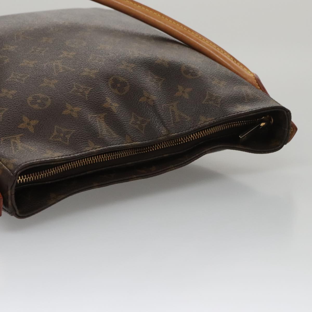 Louis Vuitton Looping Gm Brown Canvas Shoulder Bag