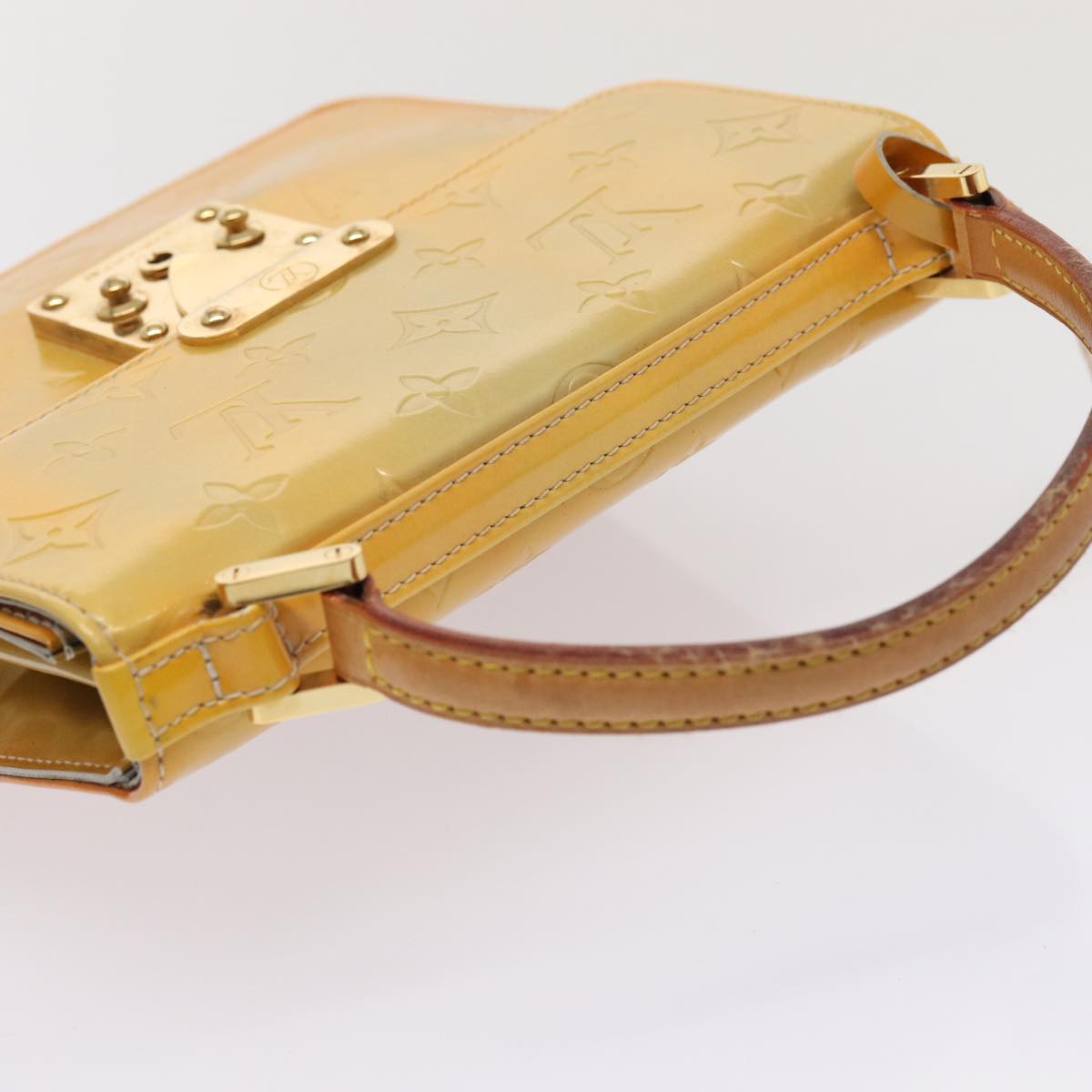 Louis Vuitton Spring Street Camel Patent Leather Handbag