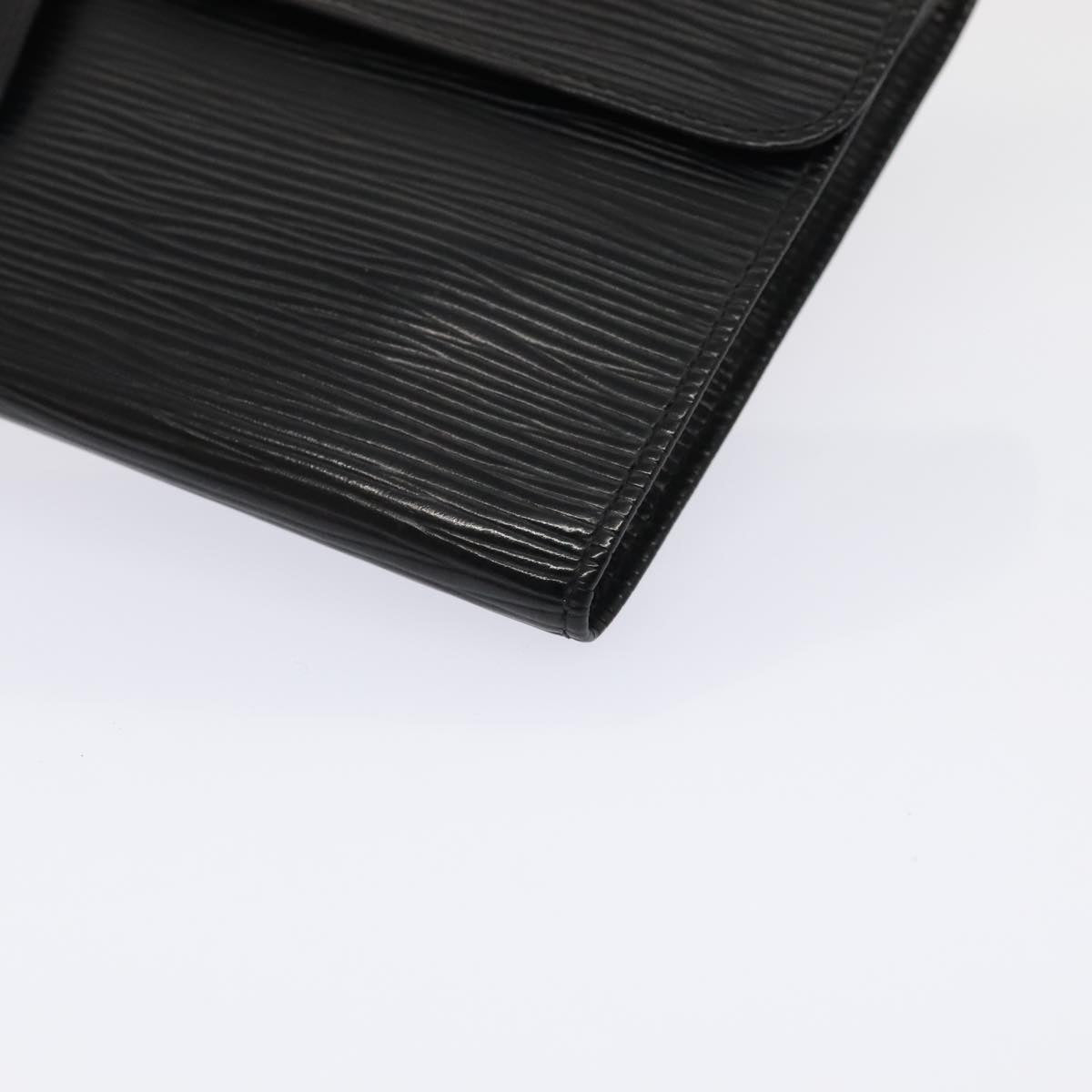 Louis Vuitton Rouleau Black Leather Clutch Bag