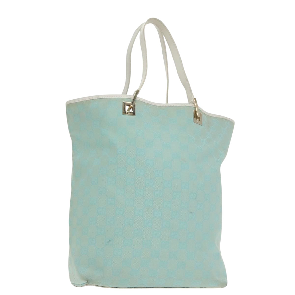 Gucci Gg Canvas Blue Canvas Tote Bag