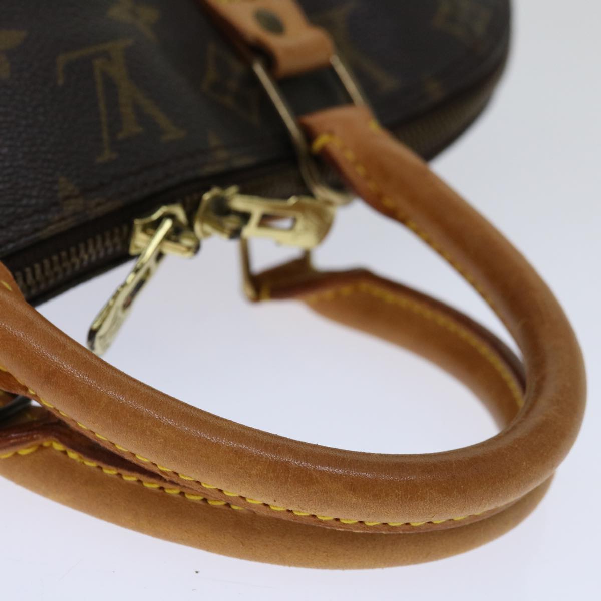 Louis Vuitton Alma Brown Canvas Handbag