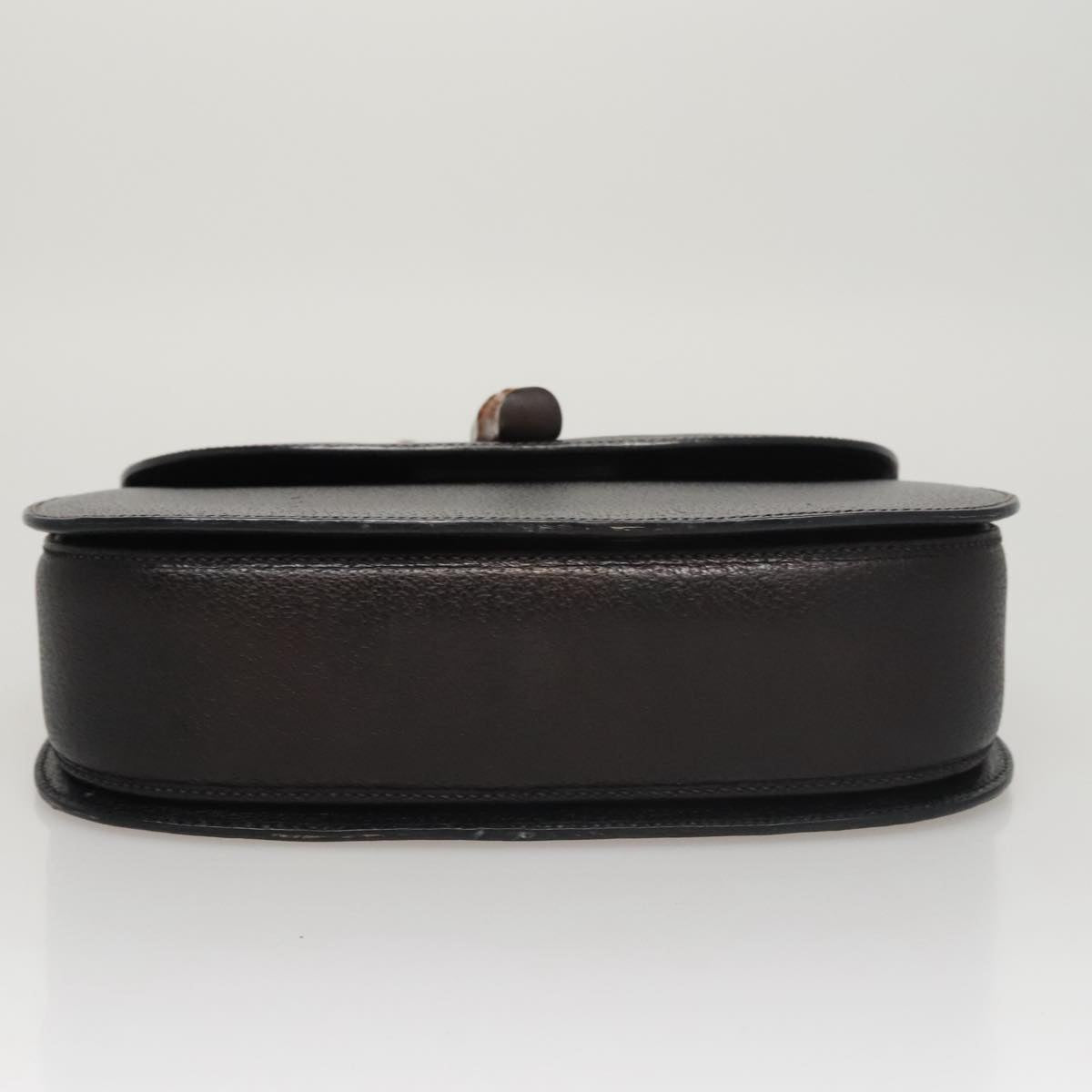 Gucci Bamboo Black Leather Handbag