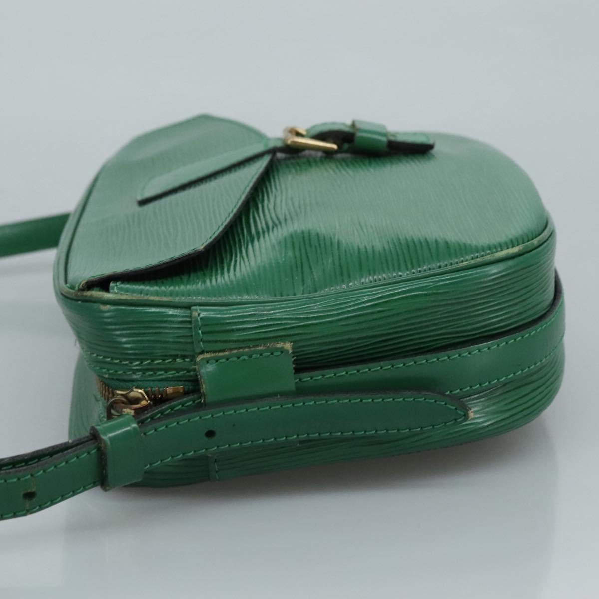 Louis Vuitton Jeune Fille Green Leather Shoulder Bag
