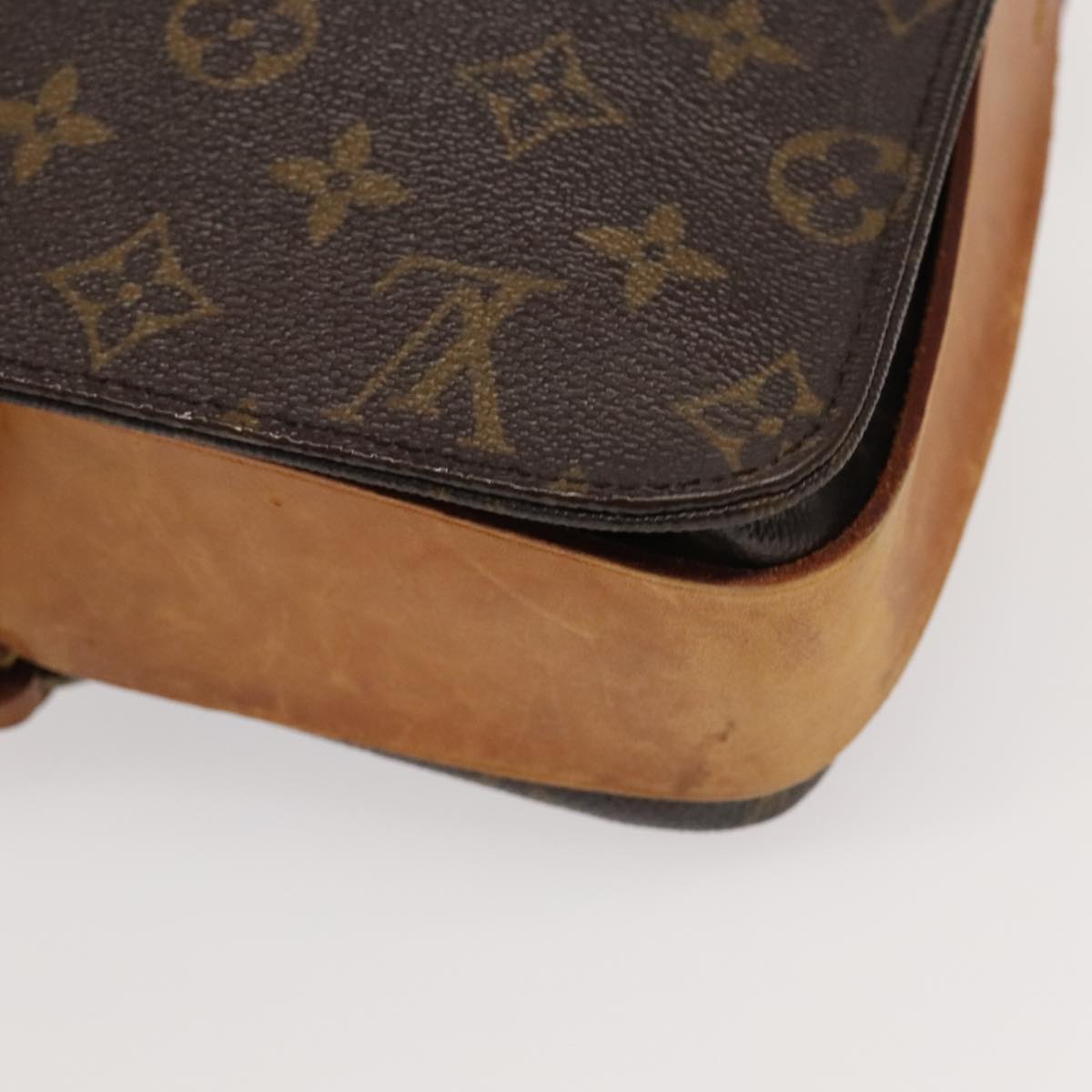 Louis Vuitton Cartouchière Brown Canvas Shoulder Bag