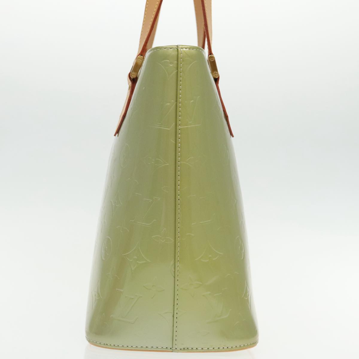 Louis Vuitton Houston Green Patent Leather Handbag