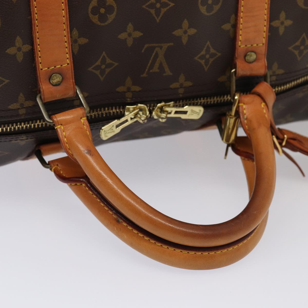 Louis Vuitton Keepall 60 Brown Canvas Travel Bag