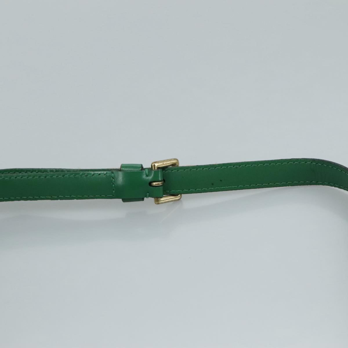 Louis Vuitton Jeune Fille Green Leather Shoulder Bag
