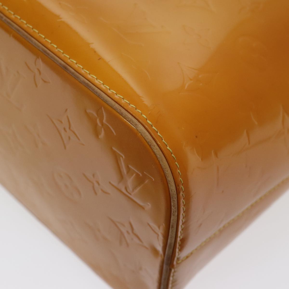 Louis Vuitton Houston Brown Patent Leather Handbag