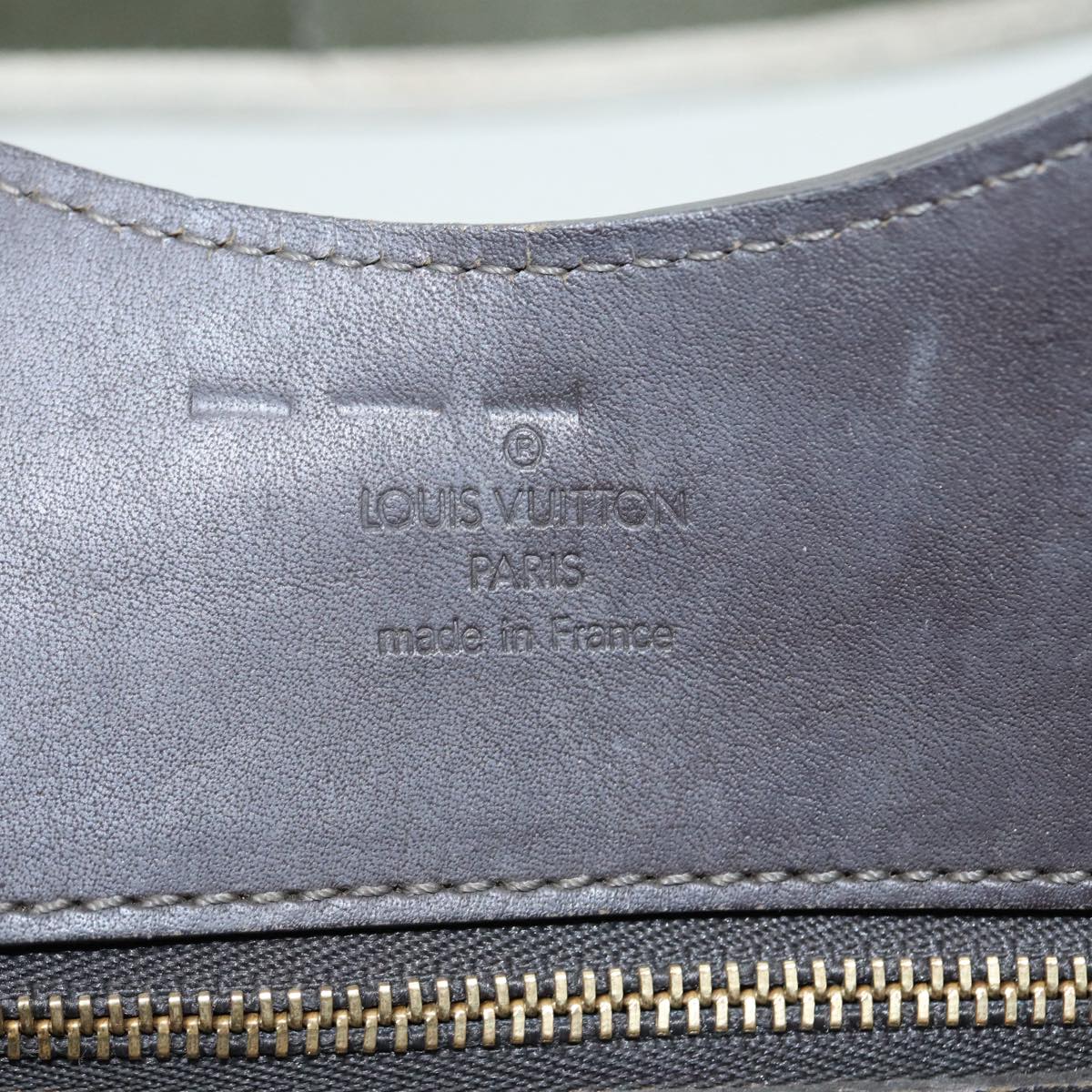 Louis Vuitton Suck Polosion Khaki Canvas Handbag