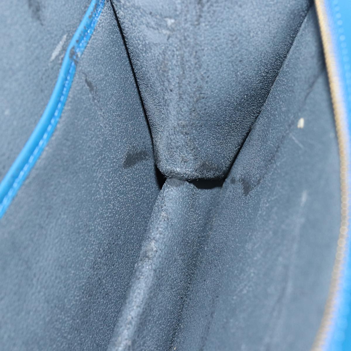 Louis Vuitton Trousse Makeup Blue Leather Clutch Bag