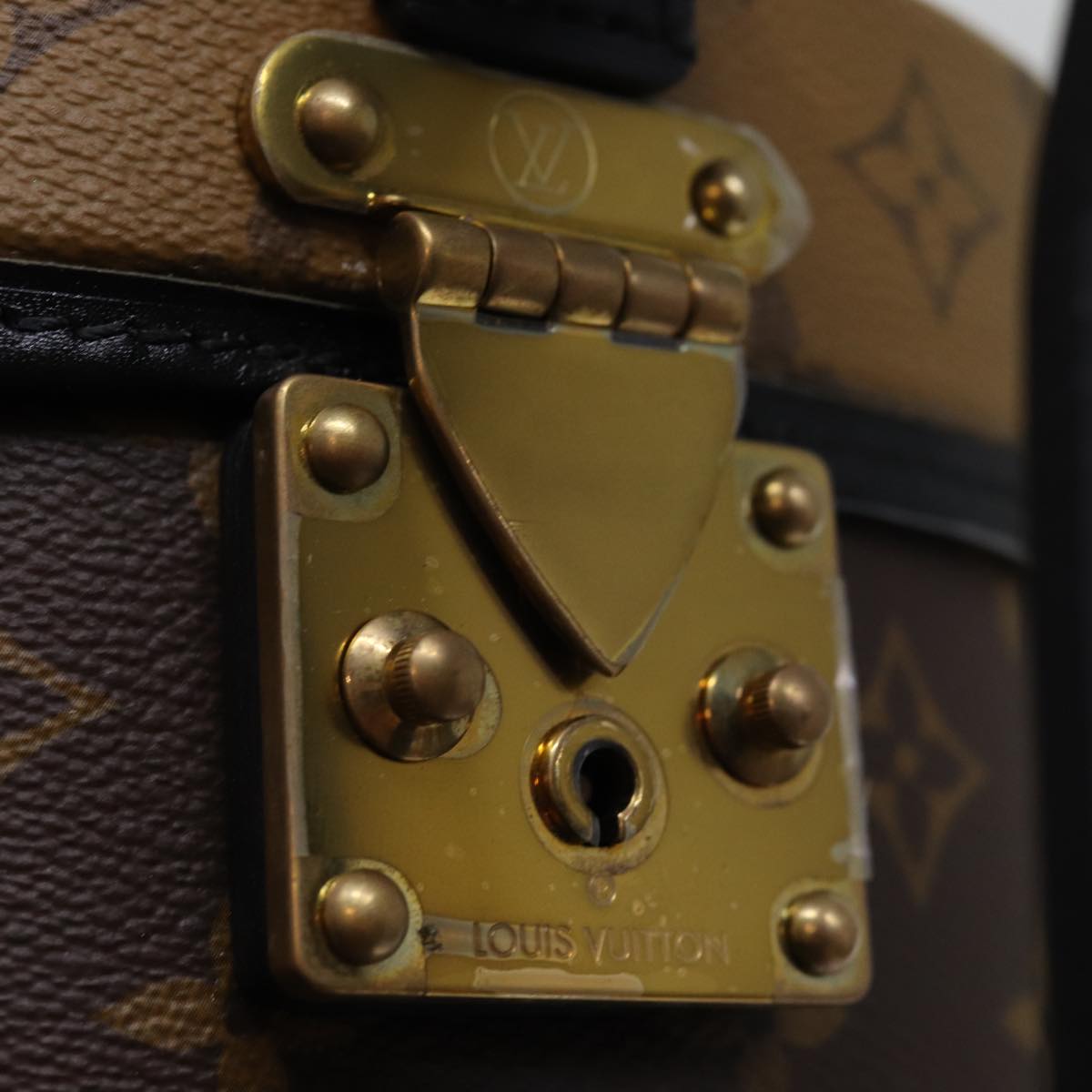Louis Vuitton Reverse Brown Canvas Handbag